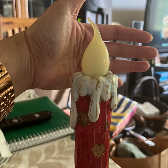 TII Collection Resin Snowman Shelf Light - Picture 3 of 4